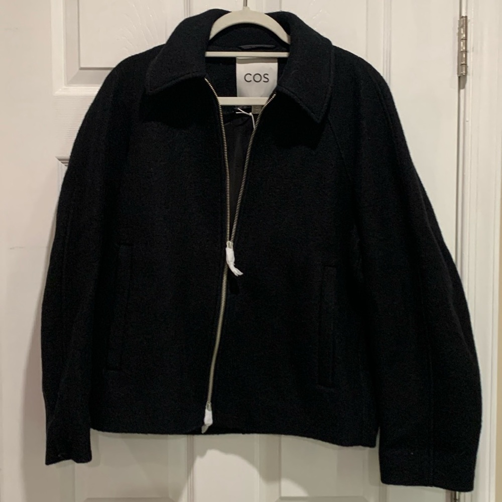 COS OVERSIZED BOILED-WOOL JACKET